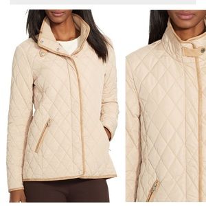 Lauren Ralph Lauren Faux Leather Trim Barn Jacket (size S)